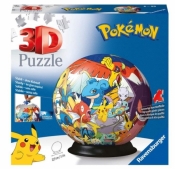 Puzzle 72 elementy 3D Kula, Pokemon (11785)