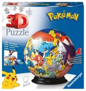 Ravensburger, Puzzle 3D 72: Kula Pokeball Pokemon (11785)