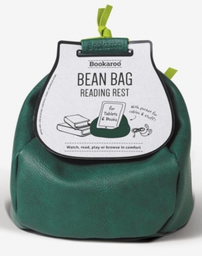 Bean Bag Pufa z kieszonką pod książkę/tablet ziele
