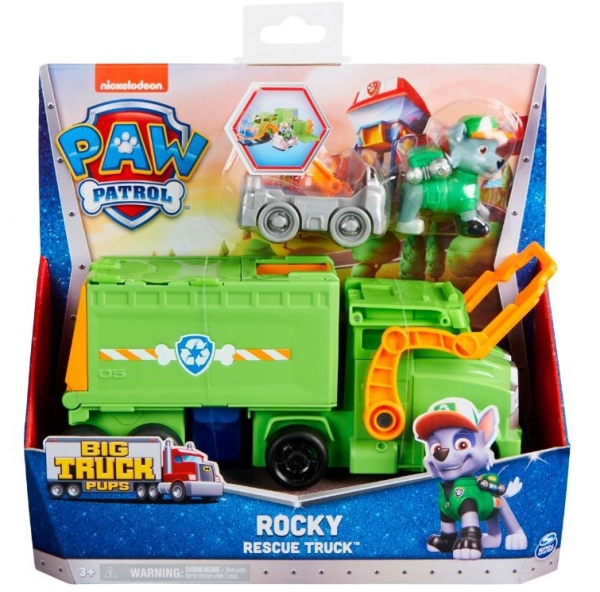 Pojazd z figurką Psi Patrol Big Truck Pups Rocky (6063832/20136538)