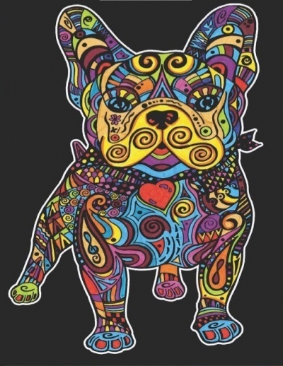 <img src='https://webimage.pl/pics/858/1/d8024238321036.jpg' style='height:440px' /> Kolorowanka Welwetowa A4 Buldog Francuski