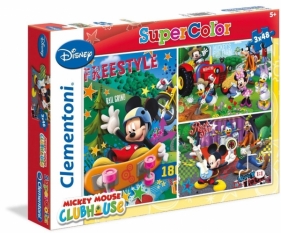 Puzzle 3x48 Klub Przyjaciół Myszki Mickey (25185)
