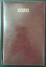 Kalendarz 2020 książkowy - terminarz A5 dzienny bordo
