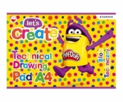 Blok techniczny A4/10K biały Playdoh (20 szt.)