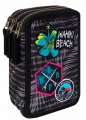 Coolpack - Jumper 3 - Piórnik potrójny z wyposażeniem - Grey (Badges G) (B67155)