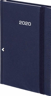 Kalendarz 2020 B6 Dzienny Cross z gumką Granat