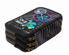 Coolpack - Jumper 3 - Piórnik potrójny z wyposażeniem - Grey (Badges G) (B67155)