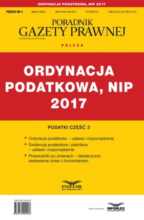 Ordynacja Podatkowa NIP 2017 Podatki Część 3