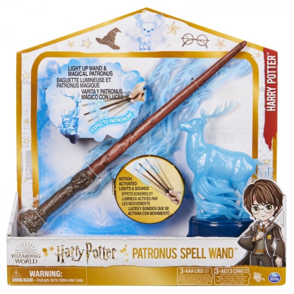 Wizarding World Rozdzka Harrego z figurka Patron (6063879)