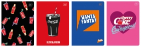 Zeszyt A5/32k 70g M Mat+UV Coca Cola kratka, 1 szt