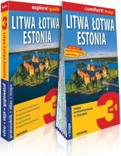 Litwa Łotwa Estonia 3w1 przewodnik + atlas + mapa - Opracowanie zbiorowe