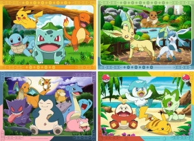 Ravensburger, Puzzle 4x100: Pokemon (12004286)