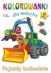 Kolorowanki dla malucha Pojazdy budowlane - Budek Mariola