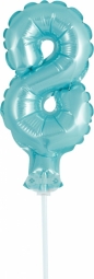 Balon foliowy Godan błękitny 13 cm cyfra 8 (BC-5BLO8)