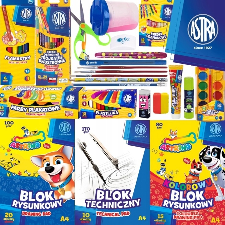 Wyprawka szkolna Astra - 23 elementy