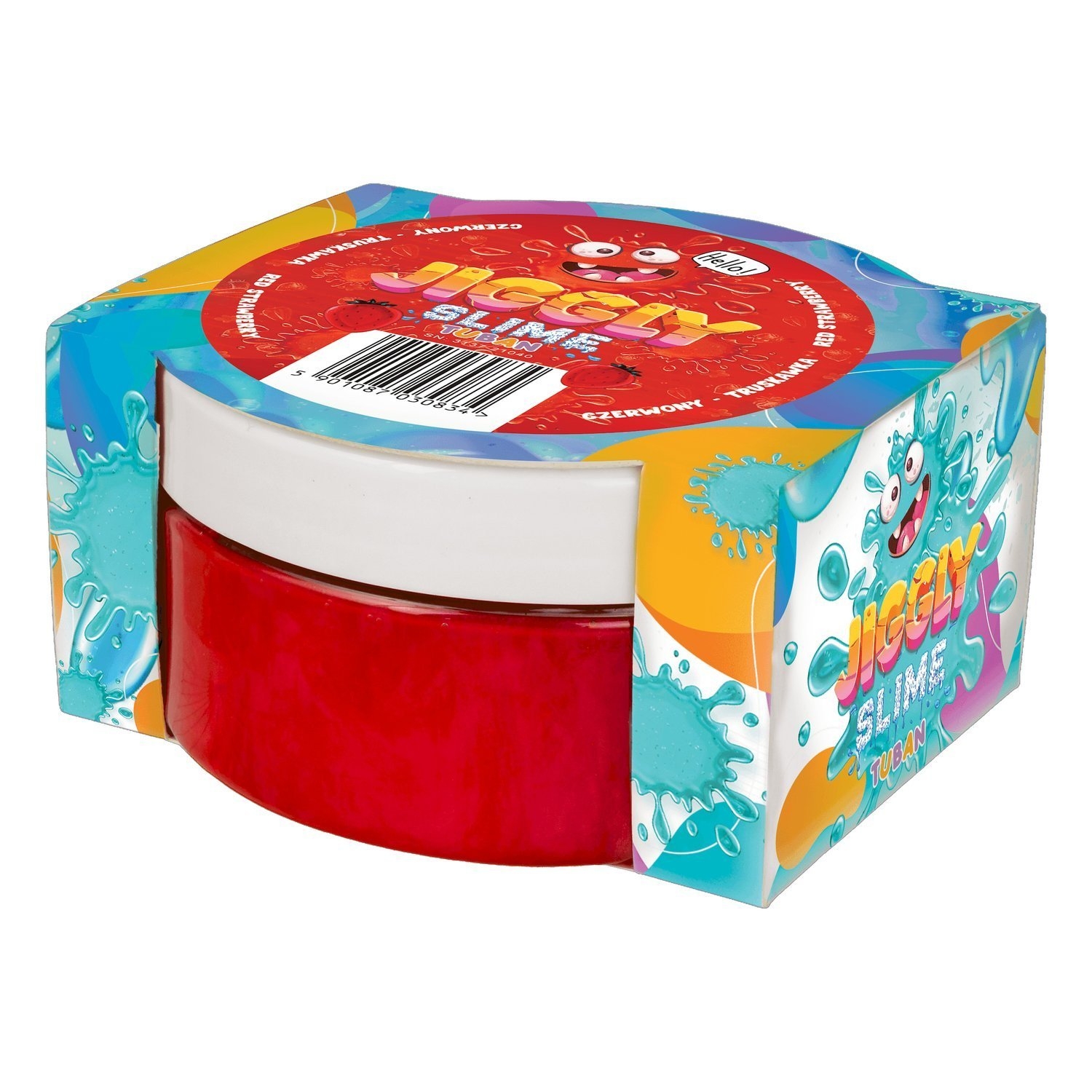 Tuban, Jiggly Slime zapachowy - Czerwona truskawka 200g (TU 3586)