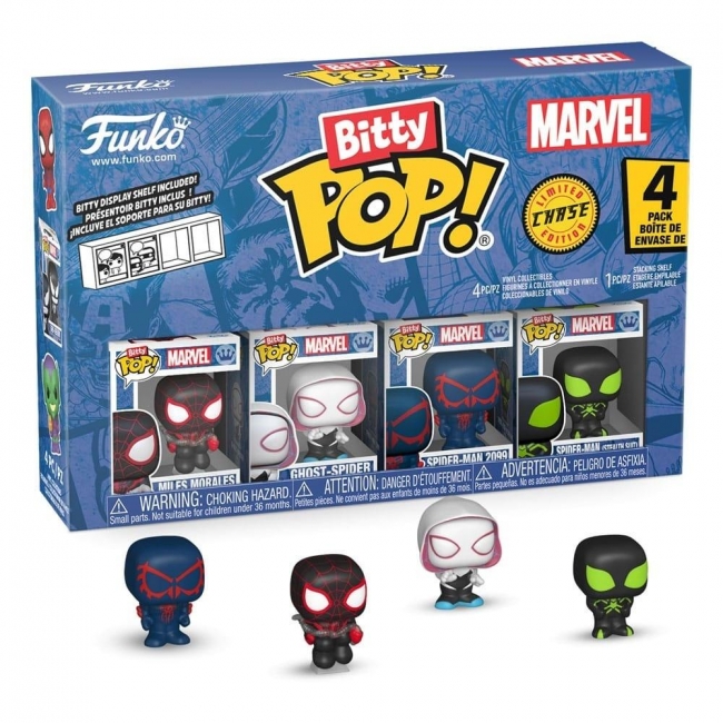 <img src='https://webimage.pl/pics/860/7/d0889698857024.jpg' style='height:440px' /> Figurka Funko POP Marvel: Miles Morales 4-pak mix