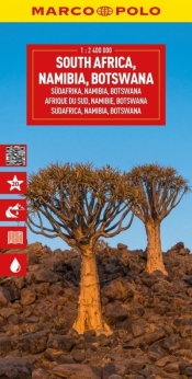 Afryka Południowa, Namibia, Botswana. Mapa drogowa w skali 1:2 400 000 - Opracowanie zbiorowe