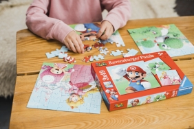 Ravensburger, Puzzle dla dzieci 3x49: Super Mario (5186)