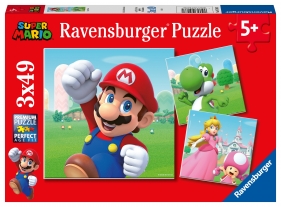 Ravensburger, Puzzle 3x49: Super Mario (5186)