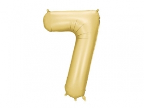 Balon foliowy cyfra 7 86cm złoty