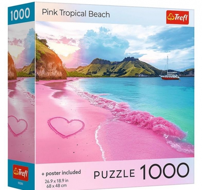 <img src='https://webimage.pl/pics/861/2/d5900511992861.jpg' style='height:440px' /> Puzzle 1000 USA Collection: Pink Beach TREFL