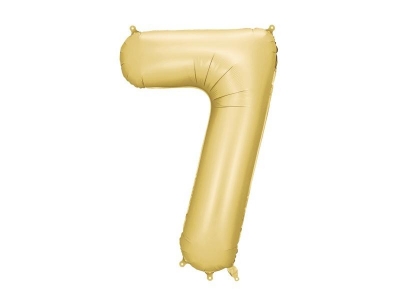 Balon foliowy cyfra 7 86cm złoty