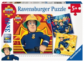 Ravensburger, Puzzle 3x49: Strażak Sam - Dzwoń po pomoc (093861)