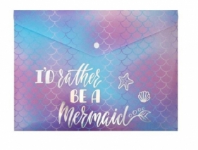 Teczka A4 holograficzna I'd rather be a mermaid