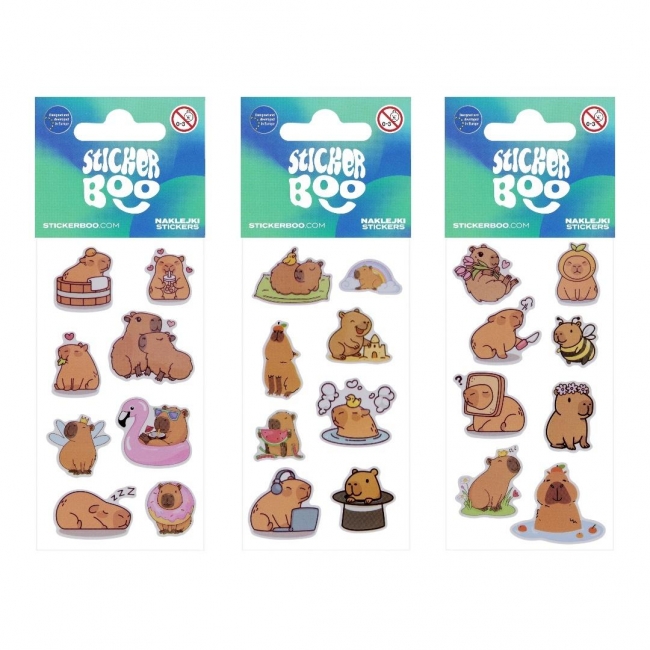 Naklejki Sticker BOO Kapibara mix