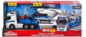 Zestaw policyjny Majorette Grand Volvo ciężarówka + helikopter 35 cm (213716000038)