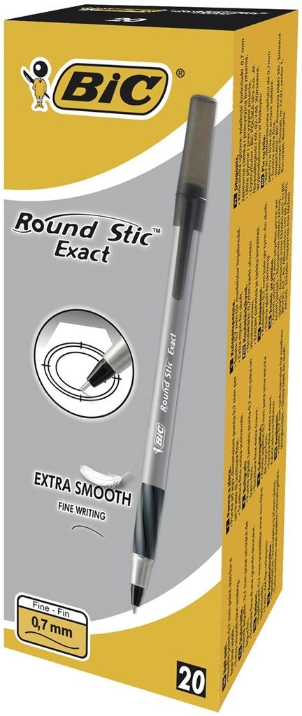 Długopis Round Stic Exact czarny (20szt) BIC