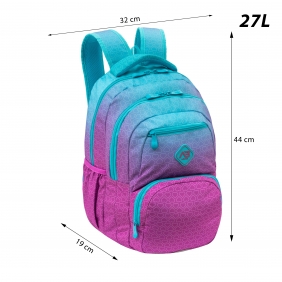 Astrabag, Plecak Hexagon - Mint Ombre, AB200
