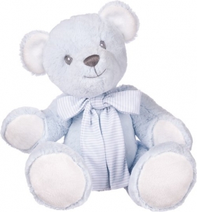 Miś niebieski z kokardą 43 cm - <br />