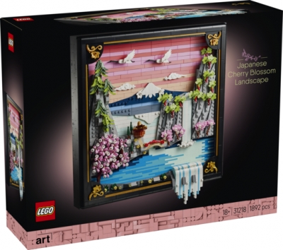 LEGO Art Japoński krajobraz z kwitnącą wiśnią 31218