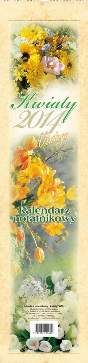 Kalendarz 2014 WN 3 Kwiaty - <br />