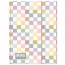  Teczka z gumką A4 Backup 8 A 01 - Pastelowa Kratka