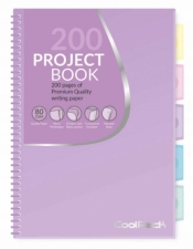Project Book, Kołozeszyt A4 - Pastel 100k, fioletowy (02862CP)