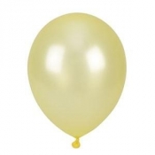 Balony metalizowane żółte 25cm 100szt