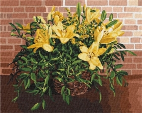 Malowanie po numerach - Wykwintne lilie 40x50cm