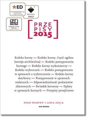 Przepisy 2015 Zbiór karny