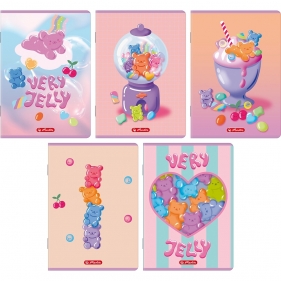 Zeszyt Herlitz Standard Jelly A5/32k linia podwójna kolorowa, 1 szt