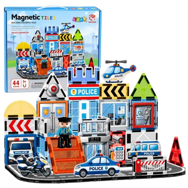 <img src='https://webimage.pl/pics/862/9/d5907990209862.jpg' style='height:440px' /> Klocki magnetyczne konstrukcyjne Baza policyjna