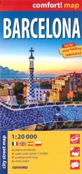 Barcelona (Barcelona) laminowany plan miasta 1:20 000 - Opracowanie zbiorowe