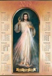 Kalendarz 2019 plakatowy średni "Jezus Miłosierny"