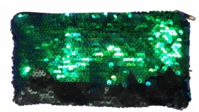 Piórnik cekinowy zielono-czarny (STN1524)