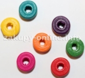 KORALIKI DREWNIANE KOLKA MIX 120 SZT DC38