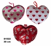Poduszka Serce cekinowe 30cm MIX