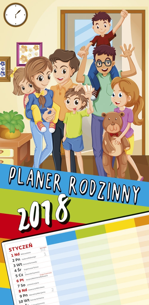Kalendarz 2018 Planer rodzinny