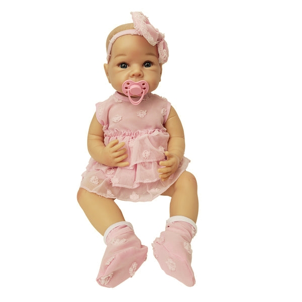 Realistyczna lalka bobas – dziewczynka, 54 cm (128863)